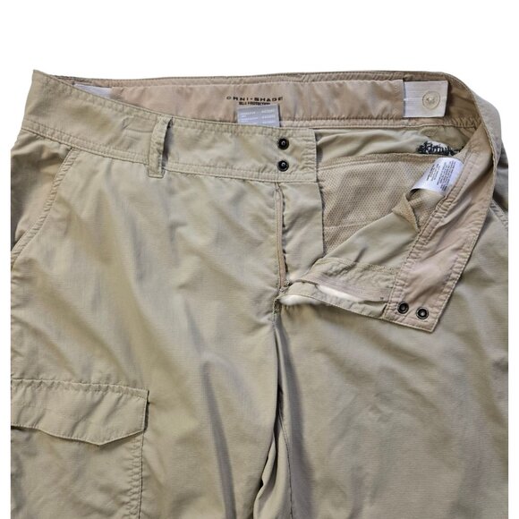 Columbia Womens PFG Omni-Shade Convertible Cargo Hiking Pants 12 Short - Picture 4 of 16
